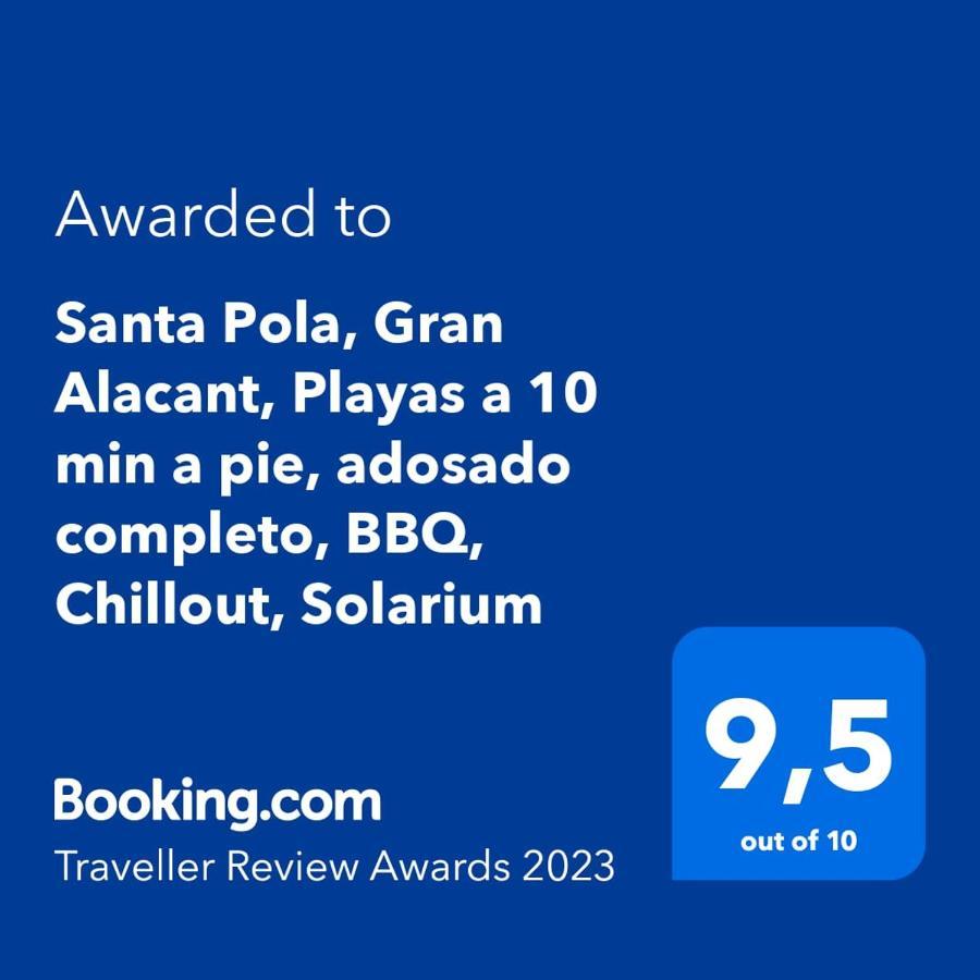 Santa Pola, Gran Alacant, Playas Cerca, Adosado Completo, Chillout, Solarium Exterior foto